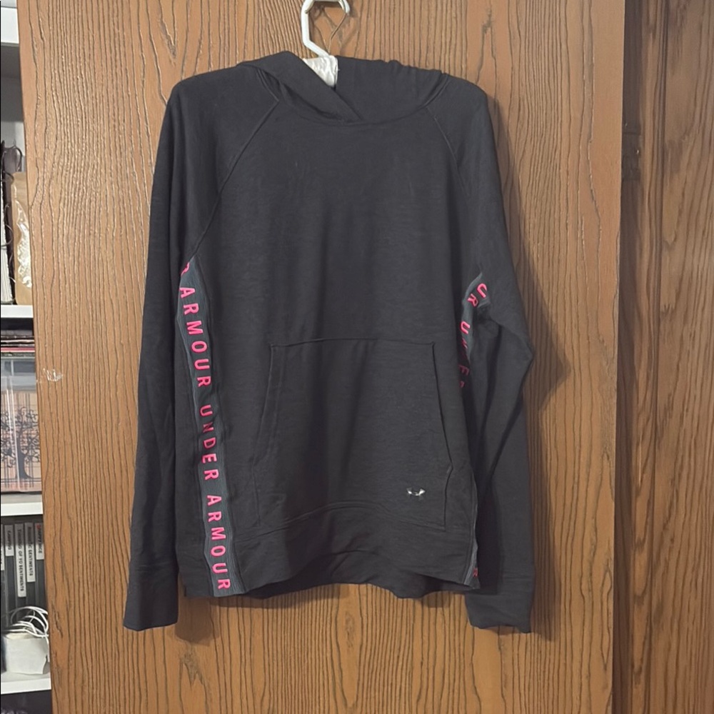 Under Armour Black Hoodie with Pink Details